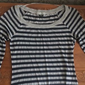 Guess blue and silver shimmer top